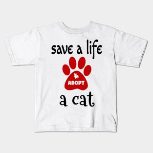 adopt a cat Kids T-Shirt